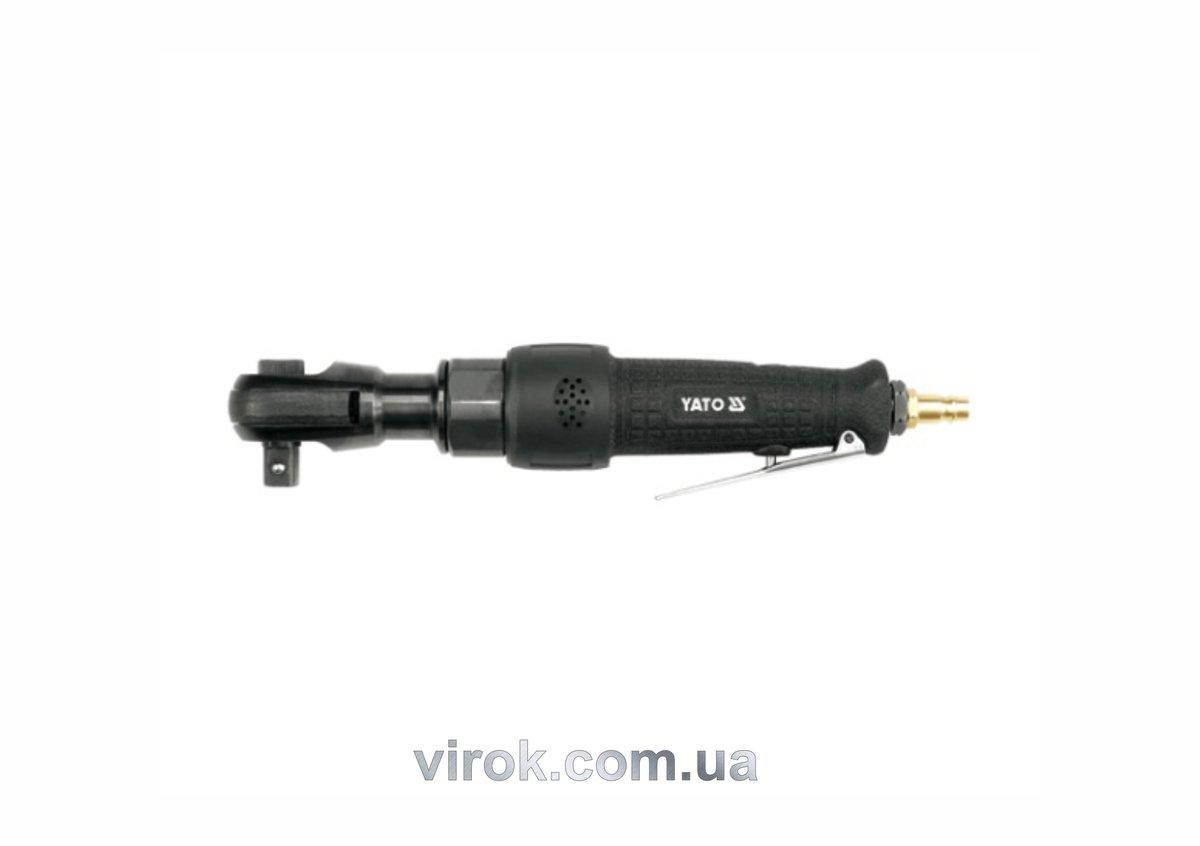 Тріщатка пневматична YATO : квадрат- 1/2", 80 Нм, 6.2 бар, 120 л/хв [20], фото 1