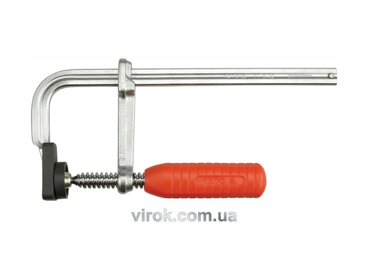 Струбцина кована з пластиковою ручкою YATO, l=600х80 мм [10/20], фото 1