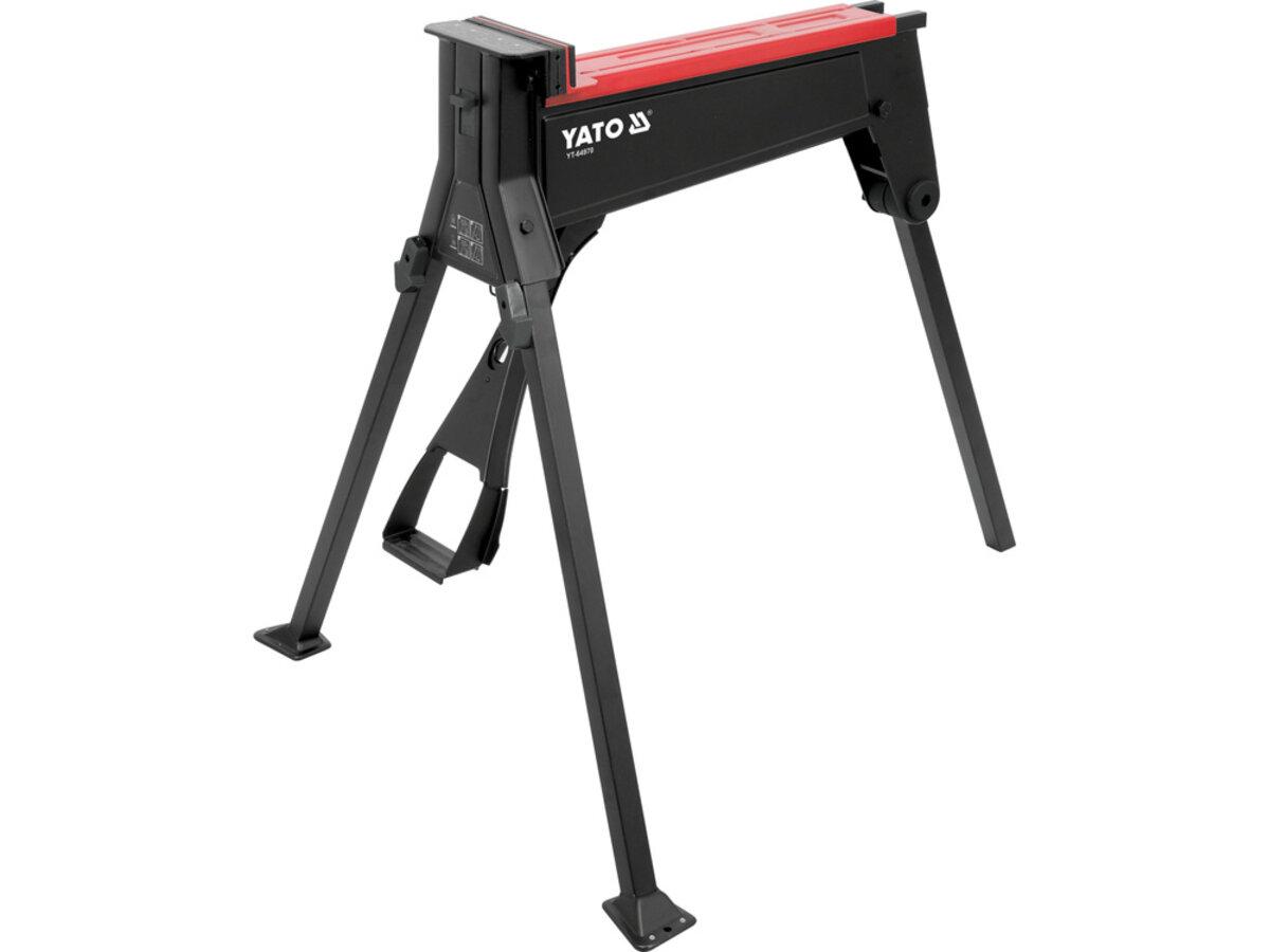 Лещата мобільні на 3 ніжках YATO; розвід/ ширина губ- 955/180 мм, сила стиску- 10кН, макс. наван-300, фото 1