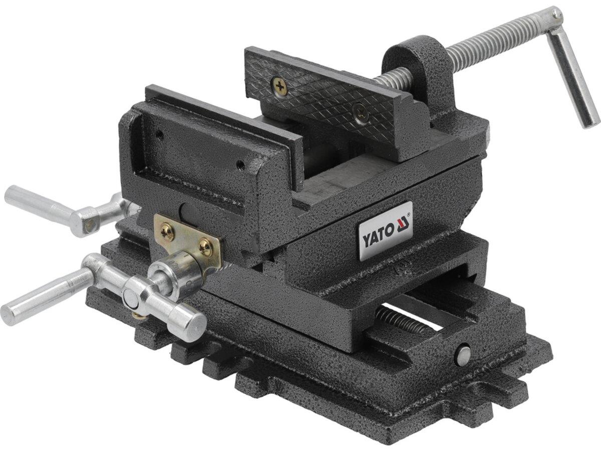 Лещата машинні вертикально-горизонтально напрямні YATO, губки b= 100 мм, розвід губ- 80 мм [1], фото 1