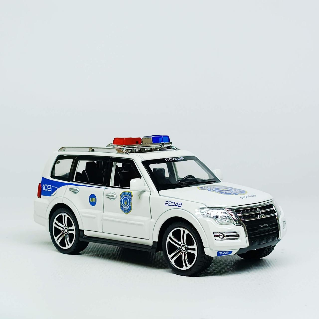 Іграшкова поліцейська машина Mitsubishi Pajero 1:32 «Авто Експерт» — світло, звук, інерція, арт. 51282, фото 1