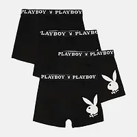 Набір з 4 труси-боксери Playboy ANNYA PLAYBOY BOXERSHORT чорний Чол XL