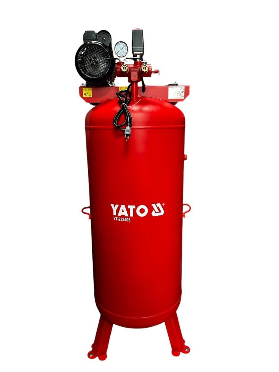Компресор мережевий YATO 230 В, 2.8 кВт, тиск ≤ 8 Bar, под. повітря- 290 л/хв, ресивер- 227 л, фото 1