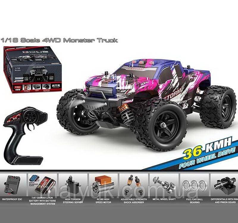 Джип на радіокеруванні, протиударний корпус, акумулятор 7.4 V, 4х4