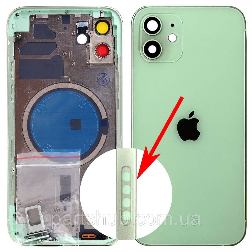 Корпус Apple iPhone 12 (уцінка — зелений оригінал Китай US), фото 1
