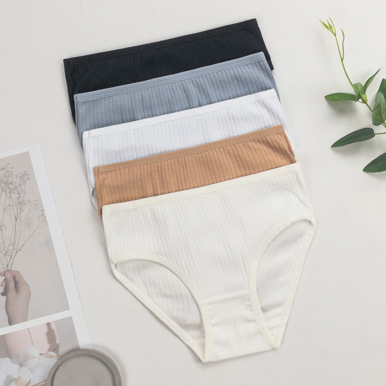 Труси дитячі сліпи в рубчик для дівчинки Nicoletta (вік: 3, 4-5, 6-7 років) | 5 шт.