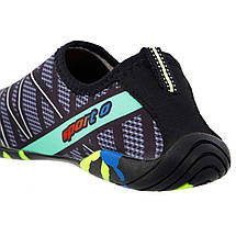 Аквашузи довжина устілки 24,5 см, розмір 39, аквасокі коралові тапочки взуття для пляжу та коралів ZS002-2, фото 2