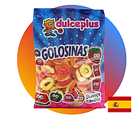 Желейки жевательный мармелад Персиковые Кольца в сахаре с персиковым вкусом Dulce Plus, Испания 1 кг/уп