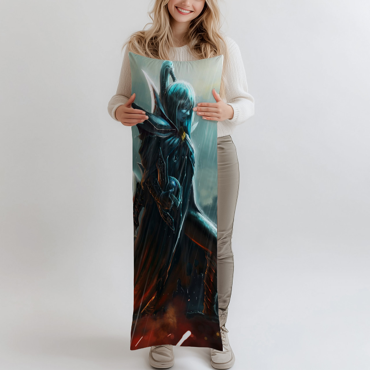 Дакімакура Phantom Assassin (Dota 2), (подушка обіймашка) 150*50 см