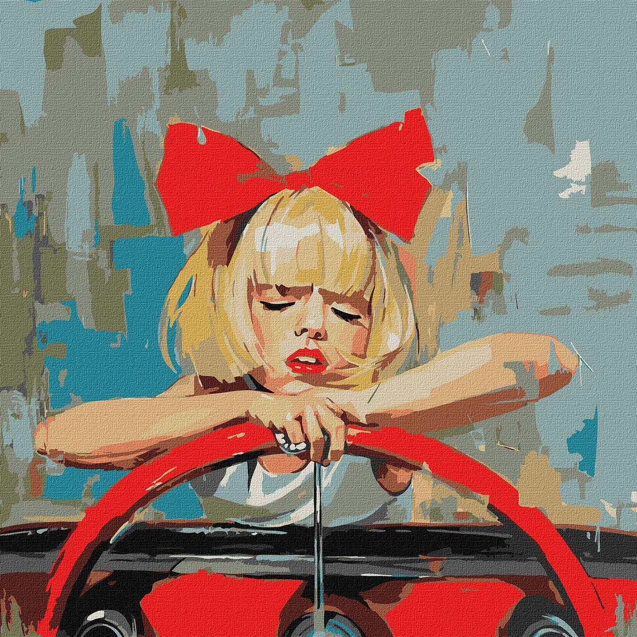 Картина за номерами Люди. Крута дівчина 50*50 см Ідейка KHO 8573, фото 1