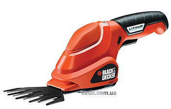 Кущоріз акумуляторний B+D : Li-Ion 3.6 В, 1.1 Агод, довжина ножів l= 10 см, крок зубця - 23 мм