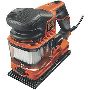 Шліфмашина вібраційна мережева B+D: P= 270 Вт, платформа 92 х 190 мм, хід 2 мм