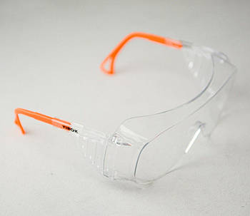 Окуляри захисні VIROK пол.+регул.дуж.плас,прозорі,покрит.від запотівання та подряпин,відкриті (72)