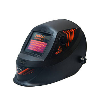 Маска зварювальника VIROK  з автозатемнювальним світлофільтром,110 х 90 мм(93x50 мм)