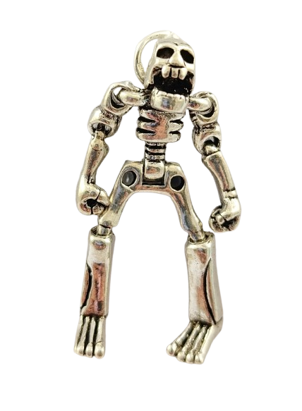 Срібна підвіска "Скелет" з чорнінням ПСКЛ-1, фото 1