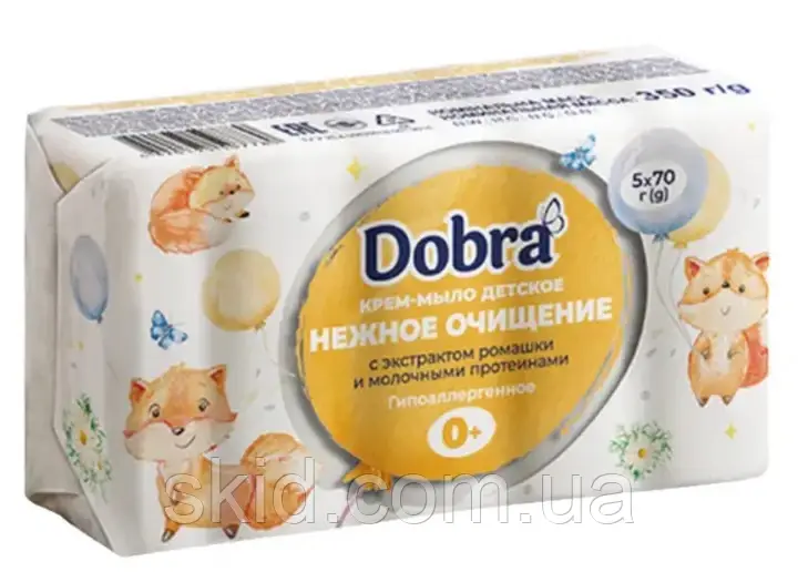 Мило дитяче Dobra Ромашка та молочні протеїни 5шт, фото 1