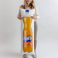 Дакімакура, Напій Fanta з апельсиновим соком сильногазований, 1,25л, (подушка обіймашка) 120*40 см