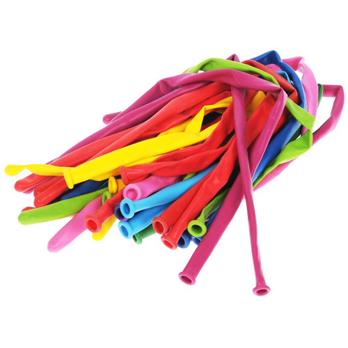 Повітряні кулі ЩІЛЬНІ кульки ковбаски для моделювання ШДМ, 100шт 1.7г, фото 1