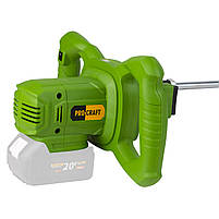 Акумуляторний будівельний міксер Procraft PMM20, 20 В, 0–750 об/хв, патрон M14, безщітковий (без АКБ та ЗП), фото 10