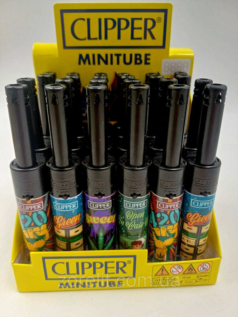 Запальничка Clipper Mini Tube 24 шт, фото 1