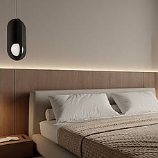 Дизайнерський підвіс-люстра із фетра в чорному кольорі (805-188-1), фото 4