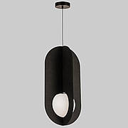 Дизайнерський підвіс-люстра із фетра в чорному кольорі (805-188-1)