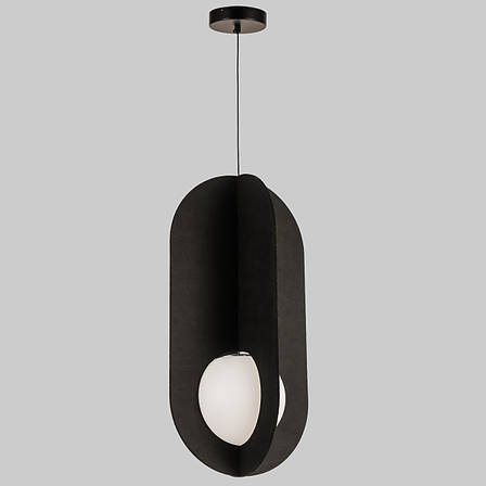 Дизайнерський підвіс-люстра із фетра в чорному кольорі (805-188-1), фото 1