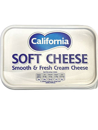 Крем-сир вершковий "California Soft Cheese" 0.5 кг, фото 1