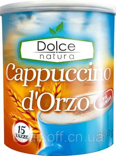 Капучино в банке Dolce Natura Cappuccino d’Orzo 250 г (Италия)