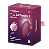 Накладний кліторальний стимулятор з 11 режимами вібрації та 11 режимами постукування Satisfyer Tap & Climax 1 Red, фото 9