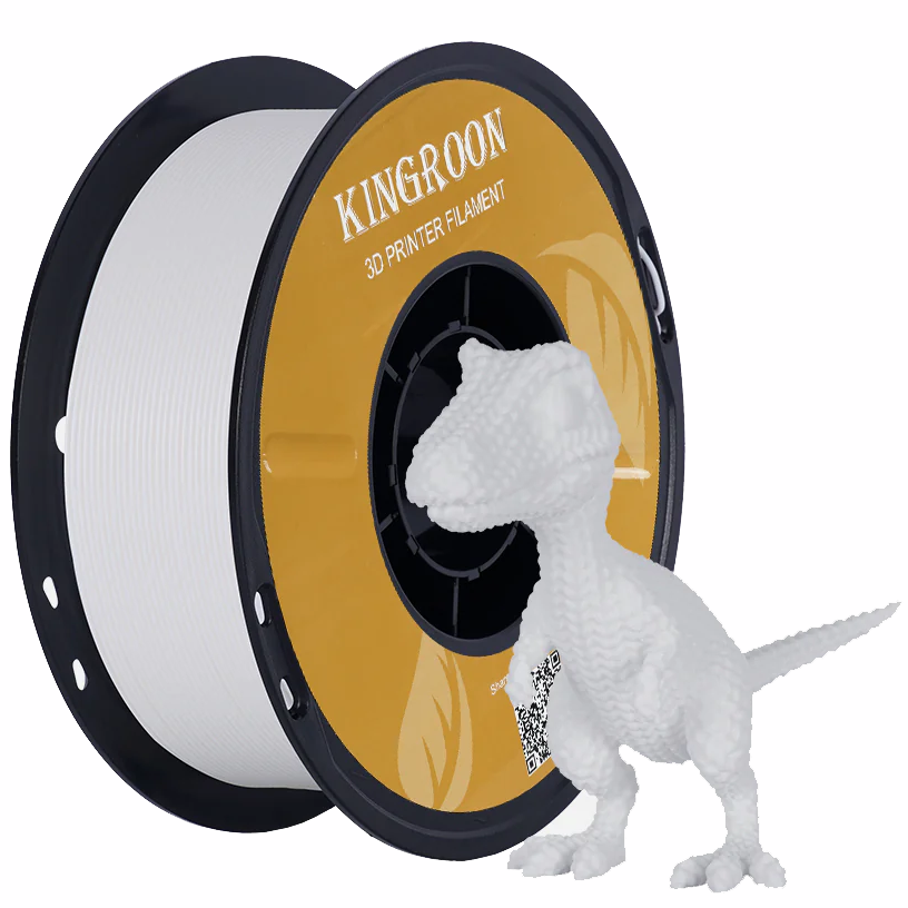 Філамент (пластик для 3D-принтера) High Speed PLA HCGS001 Kingroon 1,75 мм 1 кг White, фото 1
