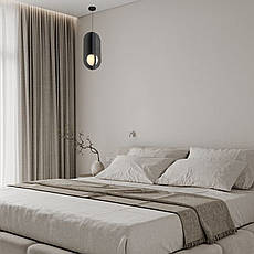 Дизайнерський підвіс-люстра із фетра в графітовому кольорі (805-188-1), фото 3