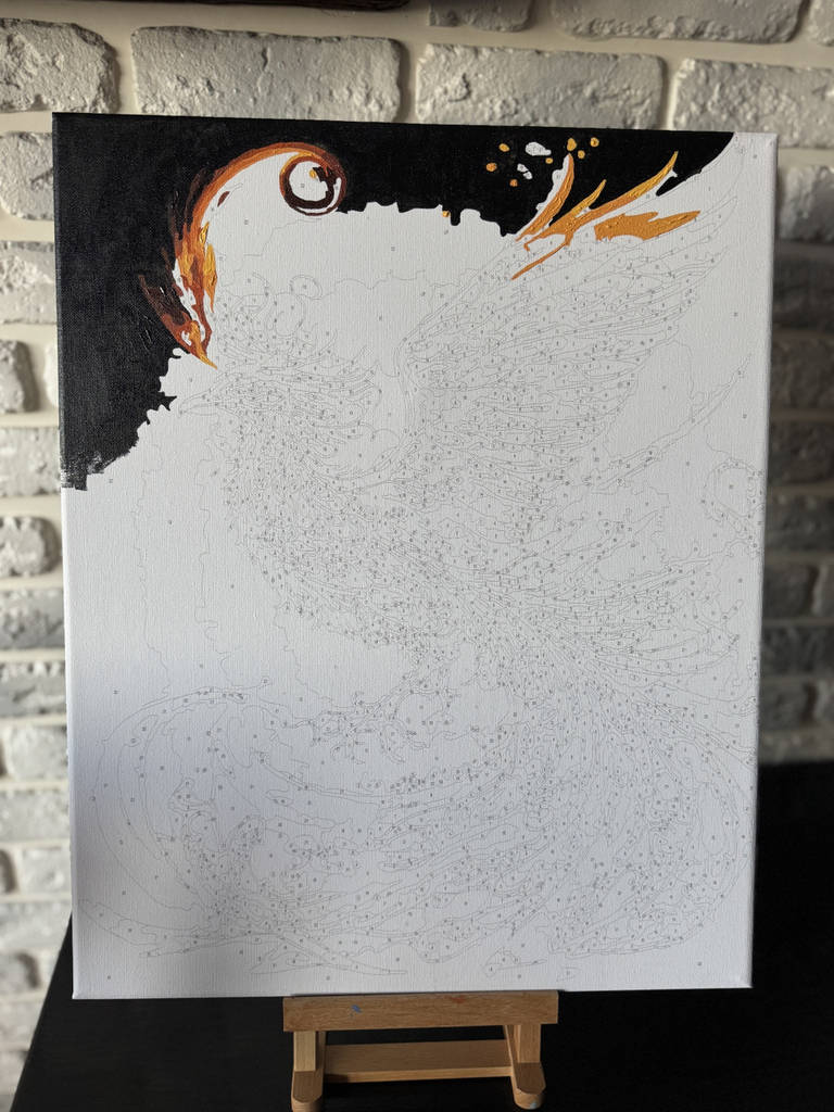 Картина розмальовка за номерами Золотий фенікс 40х50см Rainbow Art GX47456 - фото покупців 1