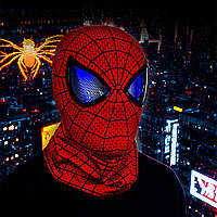 Маска Людини Павука з підсвічуванням очей  Червоний