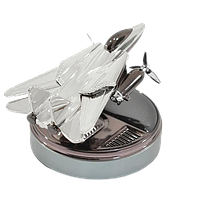 Ароматизатор для салону автомобіля Винищувач В1 на сонячних батареях (Сріблястий)