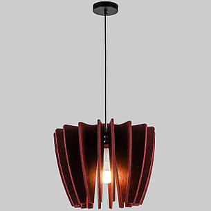 Дизайнерський підвіс-люстра із фетра в бордовому кольорі (805-1248-1), фото 2