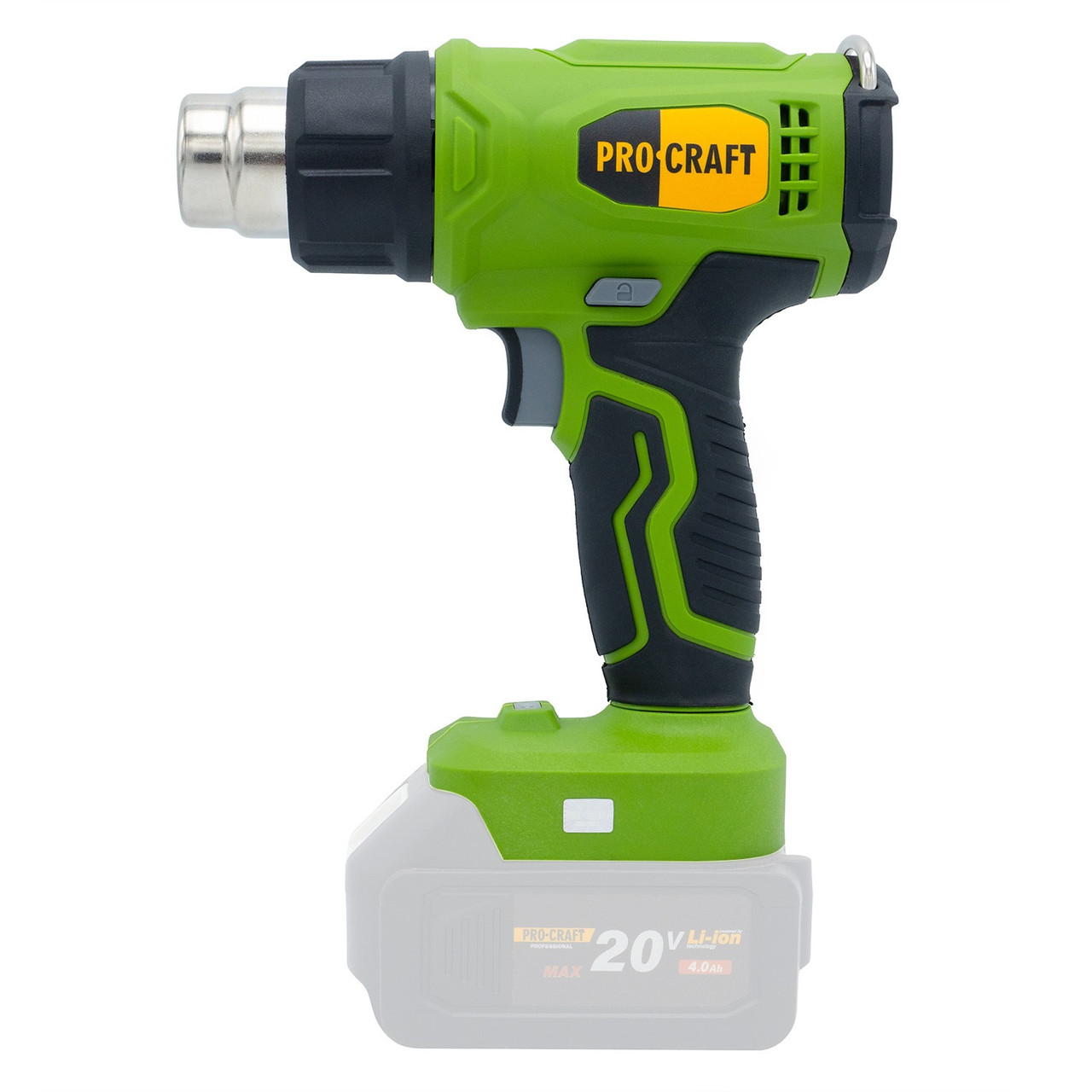 Акумуляторний фен Procraft PH24, 50–550 °C, 170–210 л/хв, 20 В (без АКБ та ЗП), фото 1