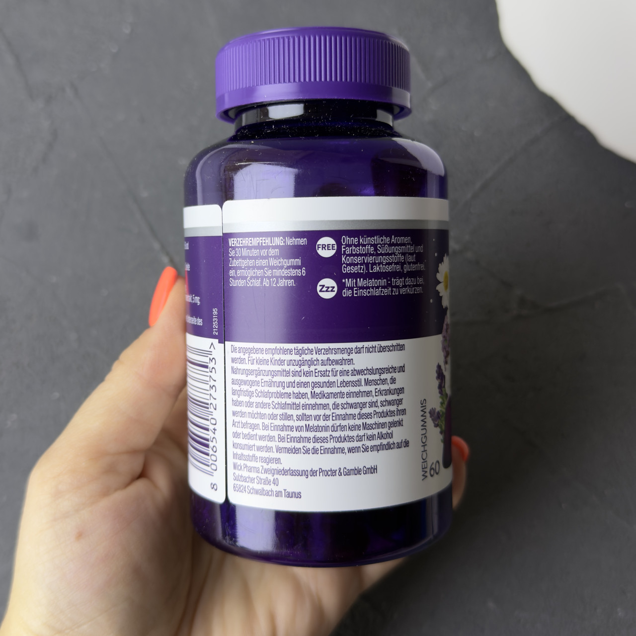 【J21127】Seventh Day Slumber WICK ZzzQuil Good Night -желейки для сну з мелатоніном