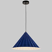 Дизайнерський підвіс-люстра 46см із фетра в синьому кольорі (805-1888-1)