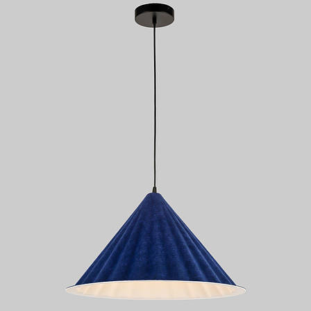 Дизайнерський підвіс-люстра 46см із фетра в синьому кольорі (805-1888-1), фото 1