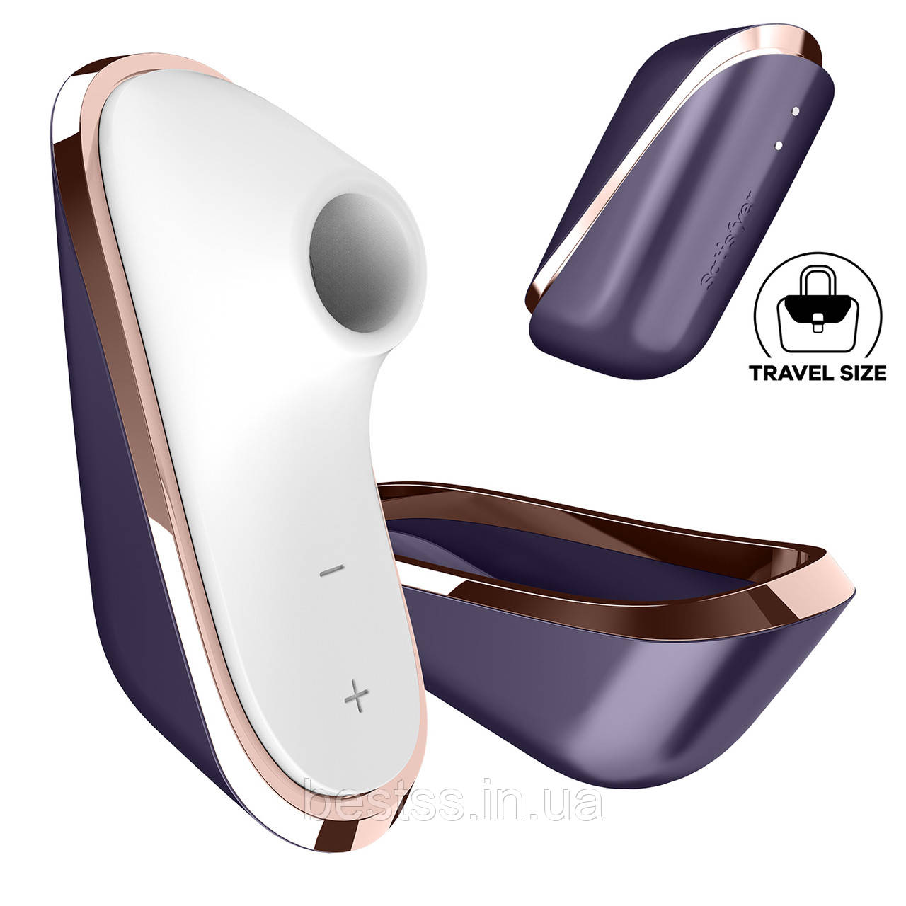 Кліторальний вібростимулятор з 11 інтенсивностями повітряних хвиль Satisfyer Traveler
