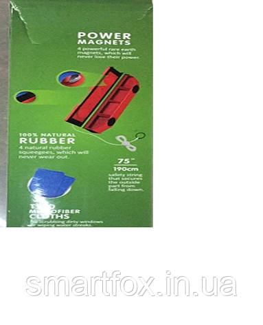 Магнітна щітка для миття вікон AM-402, фото 2