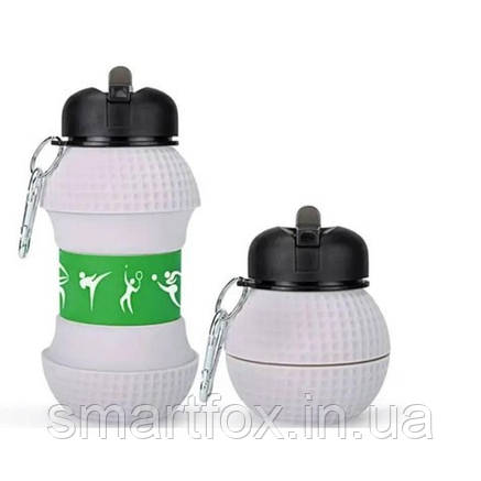 Пляшка для води складана силіконова 550 мл A-952, фото 1