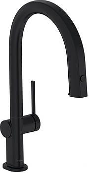 Змішувач для кухні Hansgrohe Aqittura M91, довж.виливу - 240мм, витяжний, 1важіль, FilterSystem 210, чорний матовий