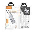 Хаб USB Hoco HB51 Type-C 6-in-1 (HDTV+RJ45-100Mbps+PD+USB3.0*3), фото 4