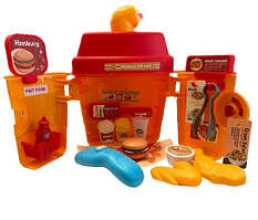 Ігровий набір Кафе фаст-фуд у валізці DELICIOUS FAST FOOD 22 предмети