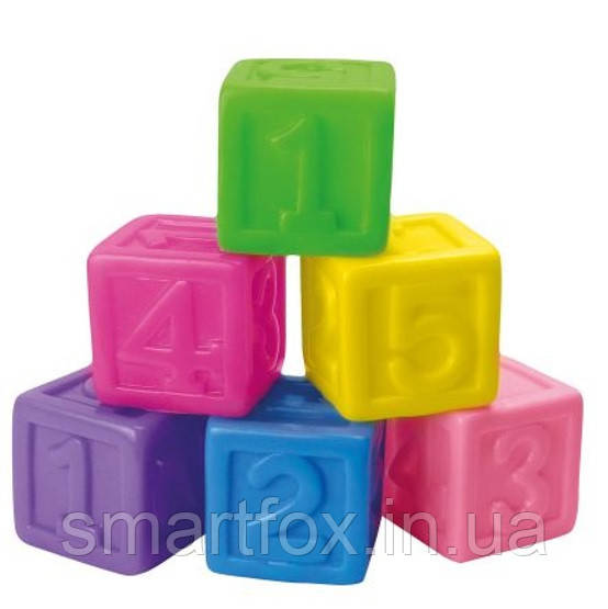 Набір гумових кубиків FANNY RATTLE BATHE 6 штучок
