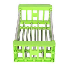Кухонна сушарка для посуду універсальна розсувна KITCHEN DRAIN SHELF (33-48 см), фото 3