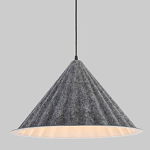 Дизайнерський підвіс-люстра 46см із фетра в сірому кольорі (805-1888-1), фото 1