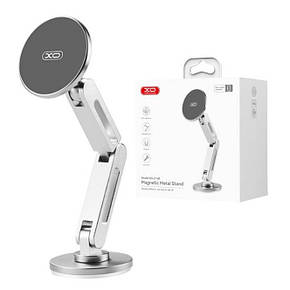 Холдер автомобільний XO C148 Metal Twin Bar 360° Rotating Magnetic, фото 1